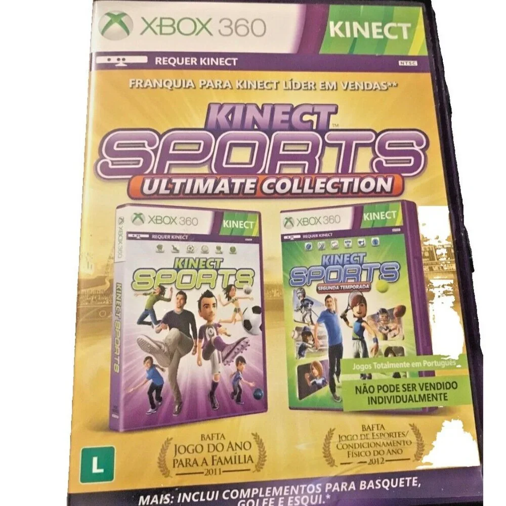 Games Xbox 360 Kinect Sport Ultimate Collection Segunda Temporada Brazil 2 DISC